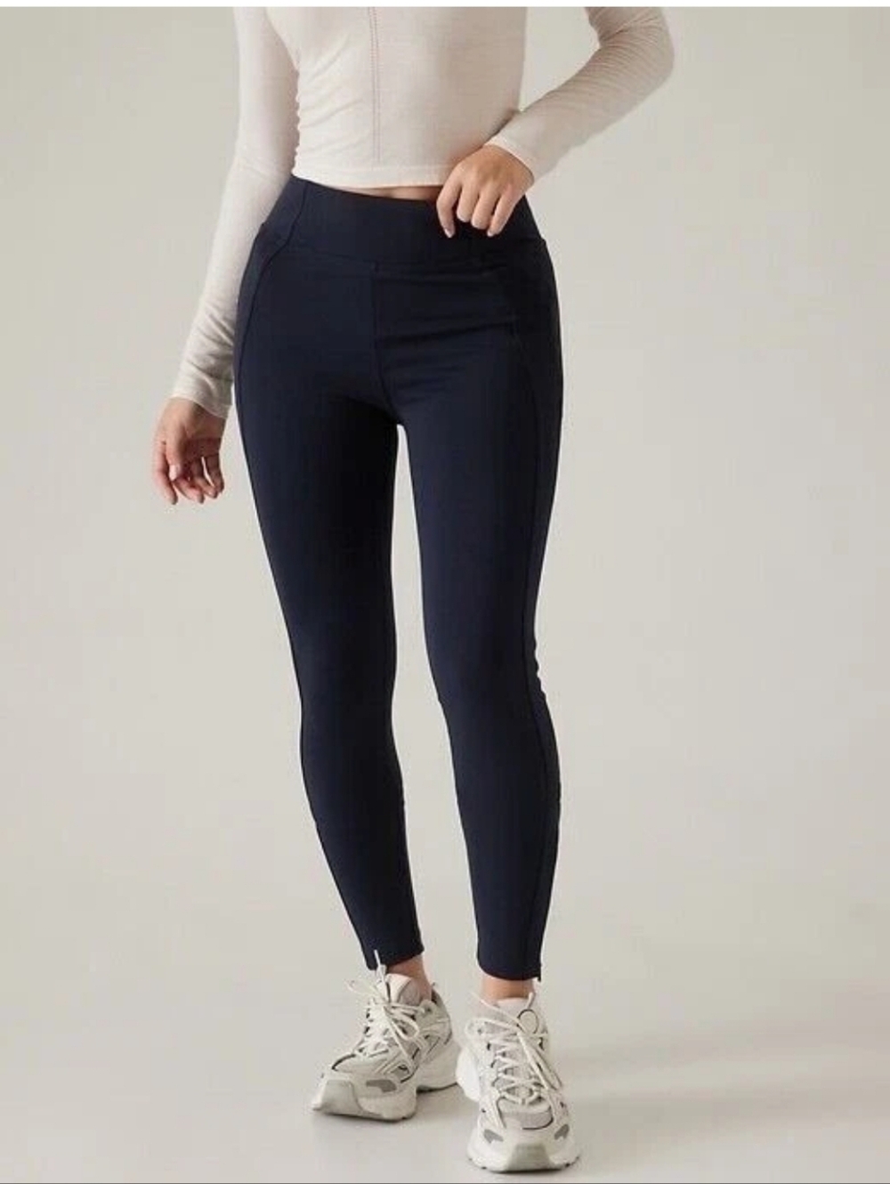Athleta Delancey Skyline High Rise Legging Navy Blue Large